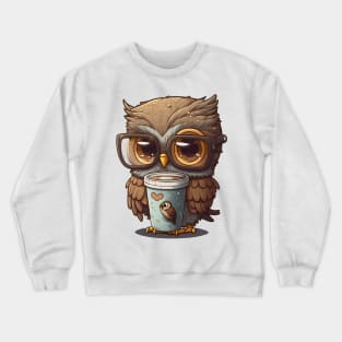 Nerdy Owl Crewneck Sweatshirt